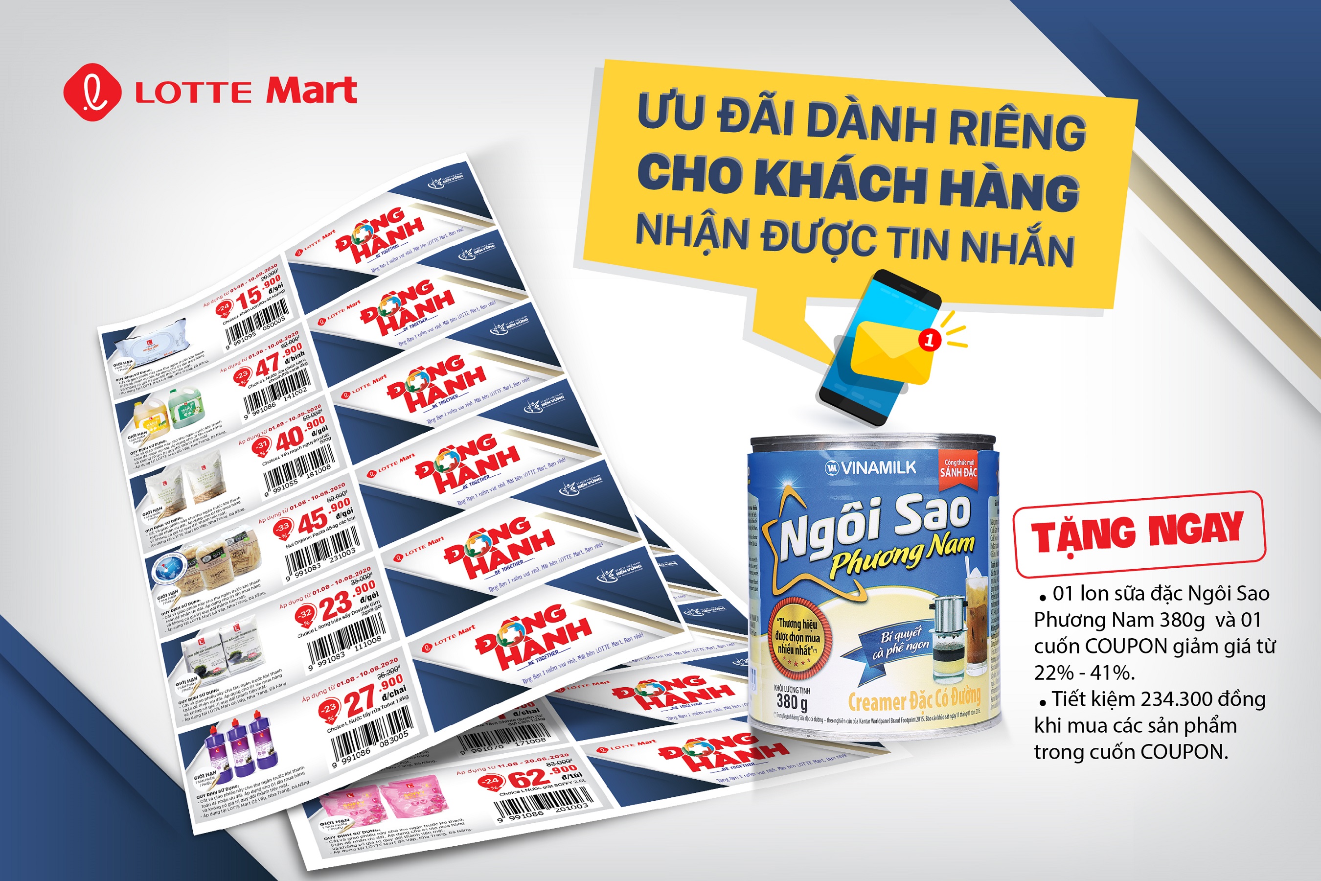 ƯU ĐÃI ĐẶC BIỆT DÀNH RIÊNG CHO KHÁCH HÀNG NHẬN ĐƯỢC TIN NHẮN ĐIỆN THOẠI