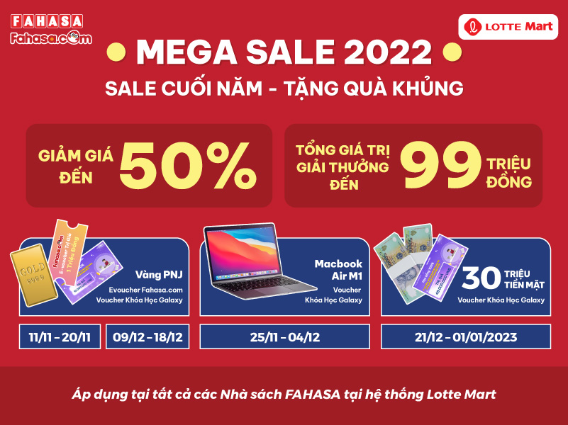 MEGA SALE 2022 - SALE CUỐI NĂM - TẶNG QUÀ KHỦNG - FAHASA