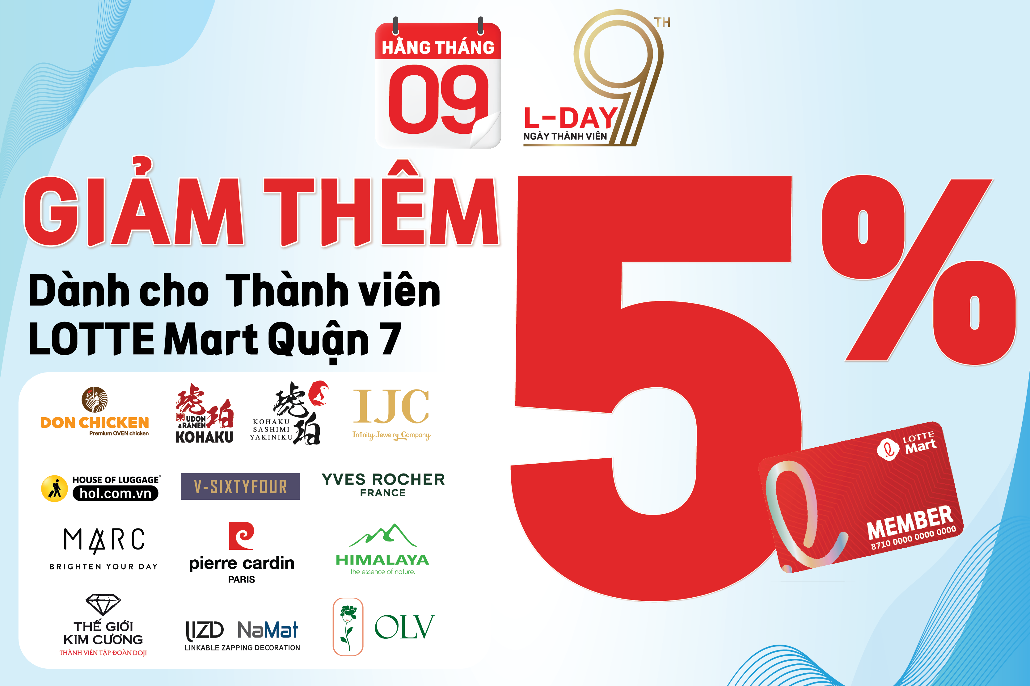 LOTTE MART QUẬN 7 – ƯU ĐÃI DÀNH CHO THÀNH VIÊN LOTTE MART VÀO NGÀY 09 HẰNG THÁNG NĂM 2025